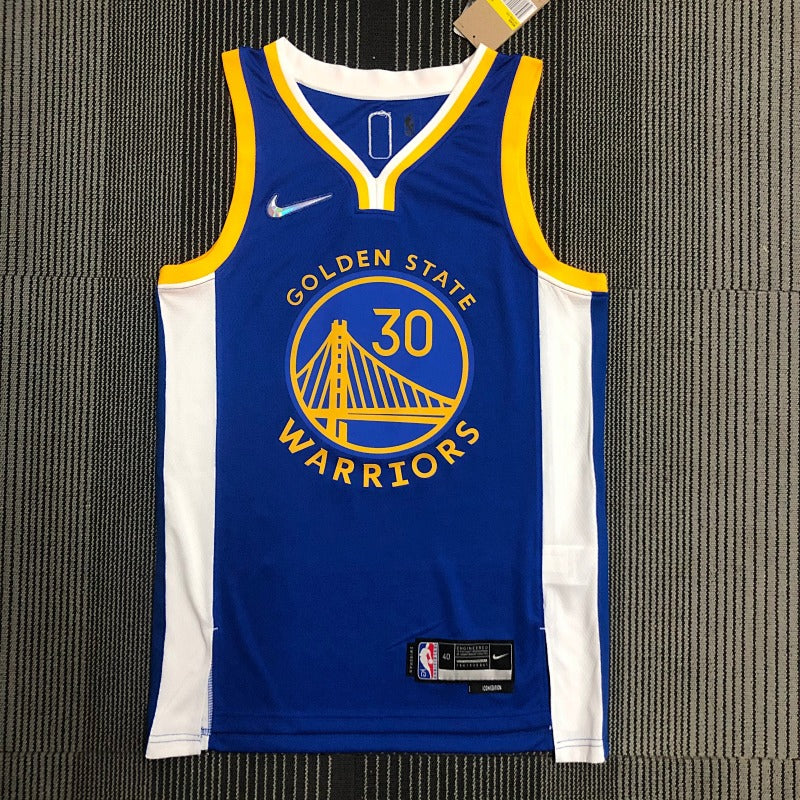 Golden State Warriors Icon Edition 75e anniversaire - Bleu - Stephen Curry - 30