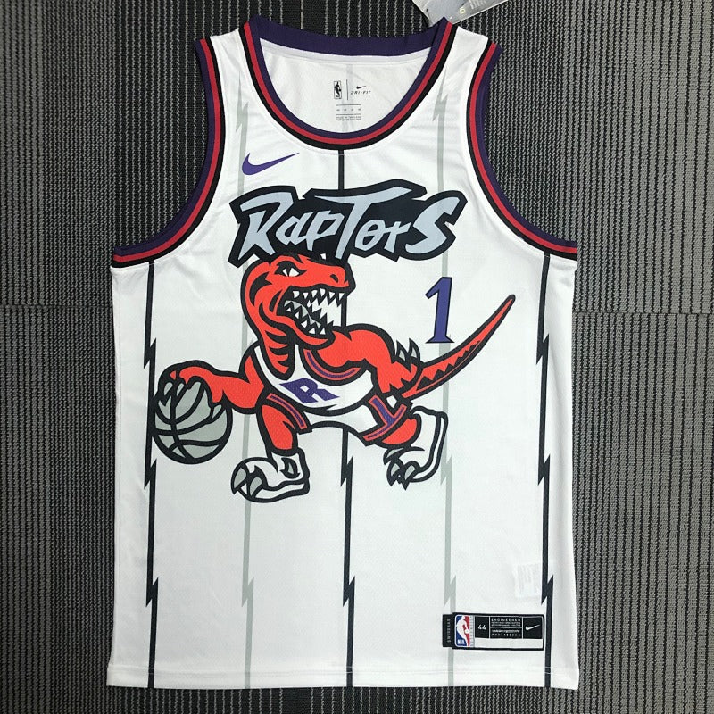 Toronto Raptors Retro Dino - Blanc - Tracy McGrady - 1