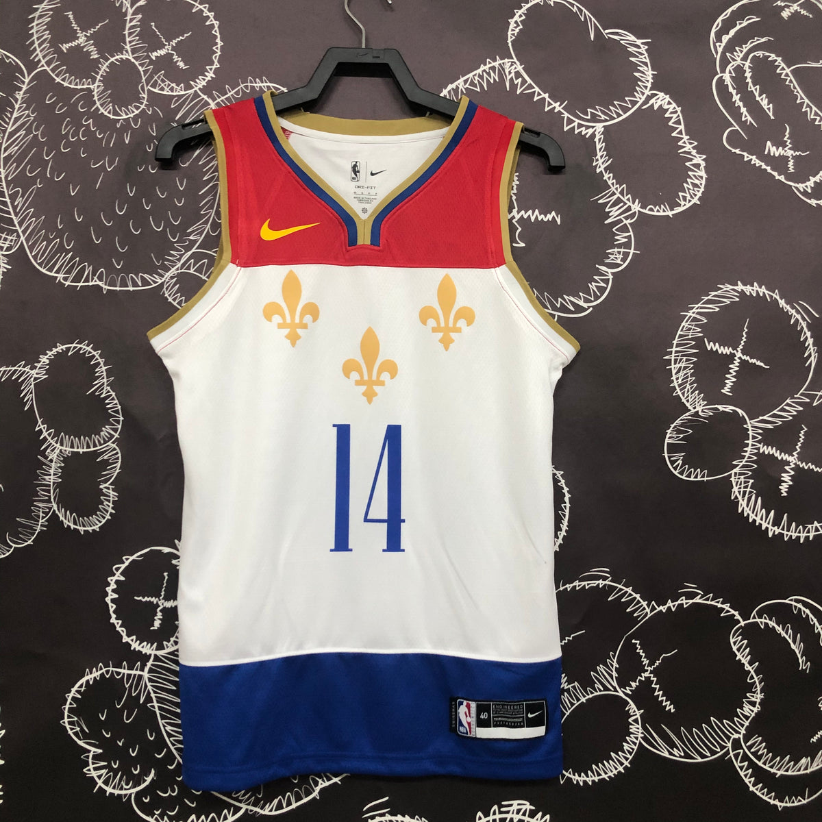 New Orleans Pelicans City Edition 2020-21 City Flag - Blanc - Brandon Ingram - 14