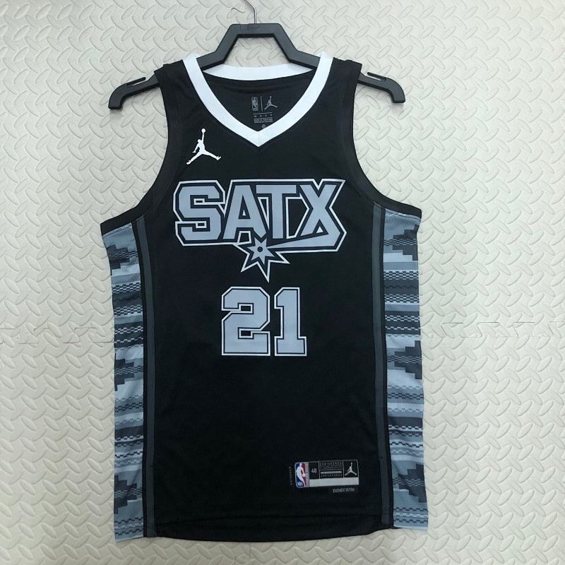 San Antonio Spurs Statement Edition 2022-23 SATX - Noir - Tim Duncan - 21