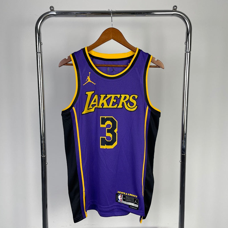 Los Angeles Lakers Statement Edition 2022-23 - Violet et noir - Anthony Davis - 3