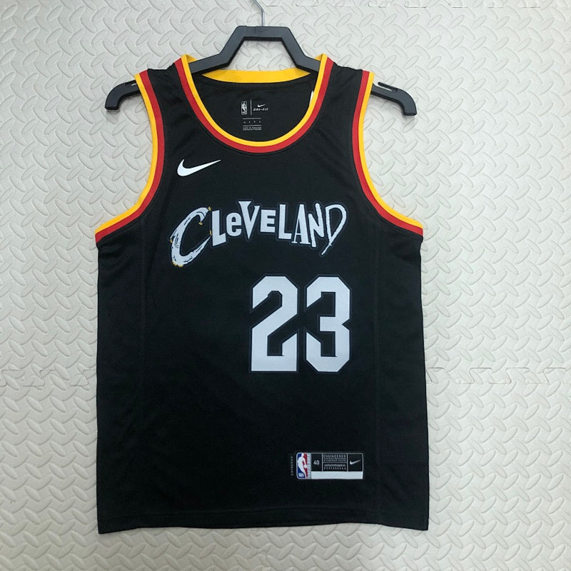 Cleveland Cavaliers City Edition 2020-21 Cleveland Amplified - Noir - LeBron James - 23