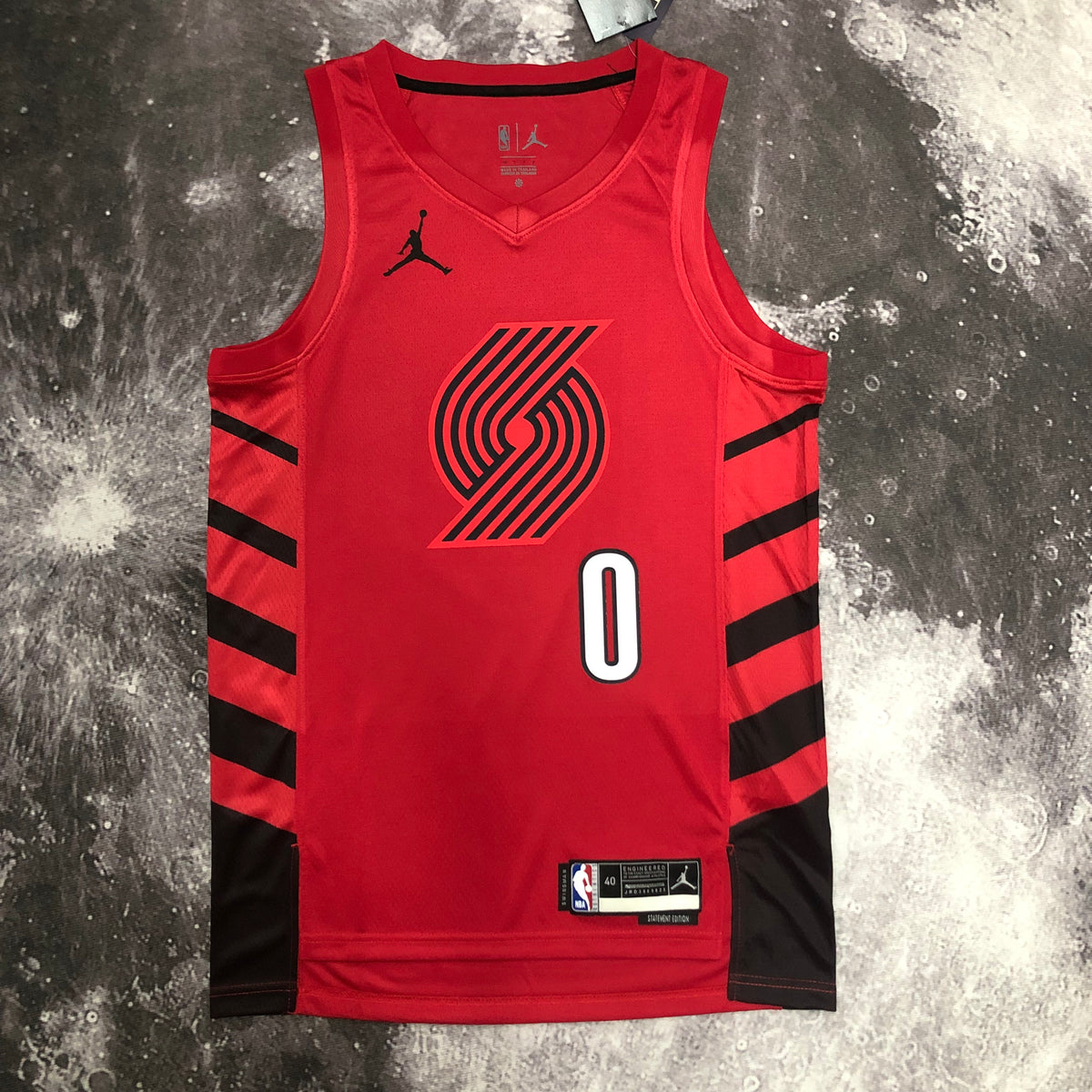 Portland Trail Blazers Statement Edition 2022-23 - Rouge - Damian Lillard - 0