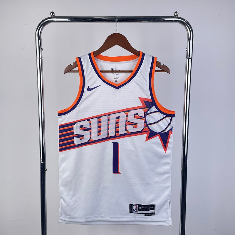 Phoenix Suns Association Edition 2023-24 Sunburst - Blanc - Devin Booker - 1