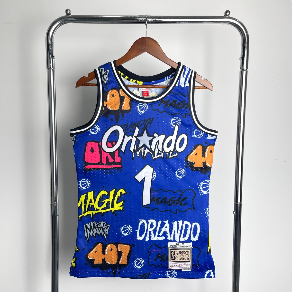 Orlando Magic Hardwood Classics 1994-95 Graffiti - Bleu - Penny Hardaway - 1