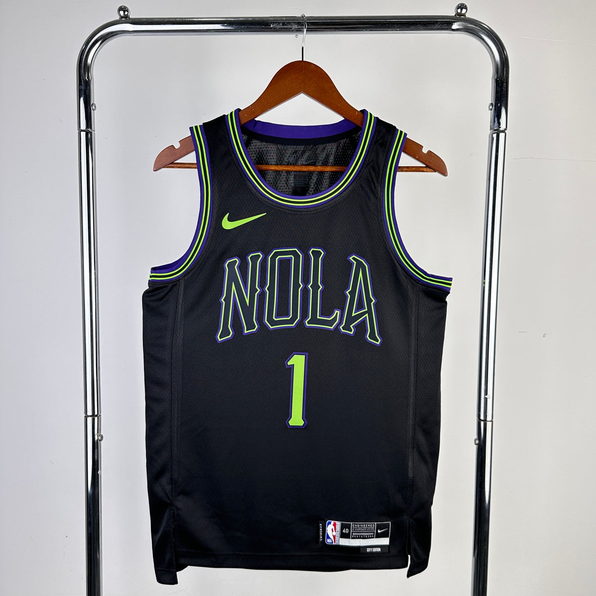 New Orleans Pelicans city-nola-noir Zion Williamson - 1