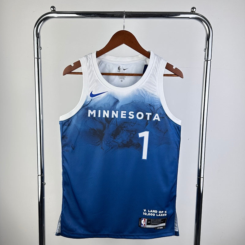 Minnesota Timberwolves City Edition 2023-24 Lake Life - Bleu - Kyle Anderson - 1