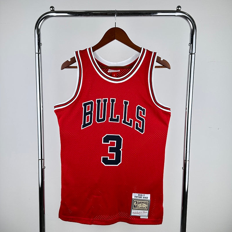 Chicago Bulls Hardwood Classics 2016-17 - Rouge - Dwyane Wade - 3