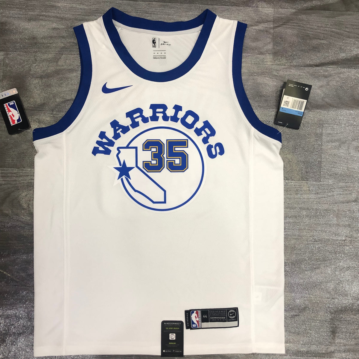 Golden State Warriors Hardwood Classics California - Blanc - Kevin Durant - 35