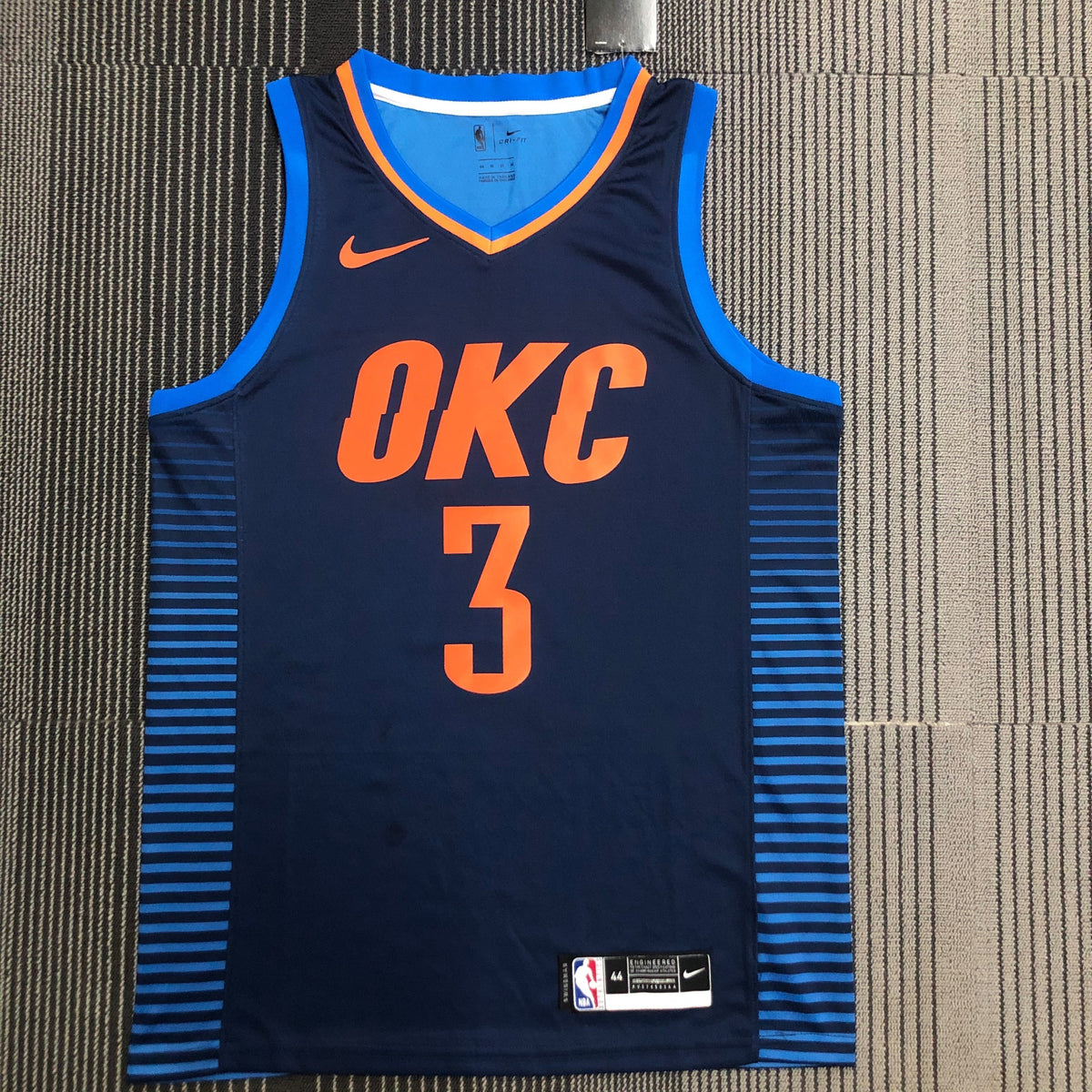 Oklahoma City Thunder Statement Edition a rayures - Bleu marine - Chris Paul - 3