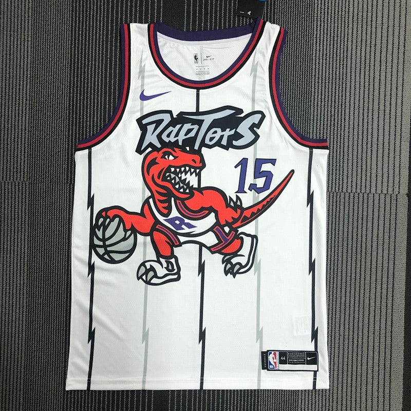 Toronto Raptors Retro Dino - Blanc - Vince Carter - 15