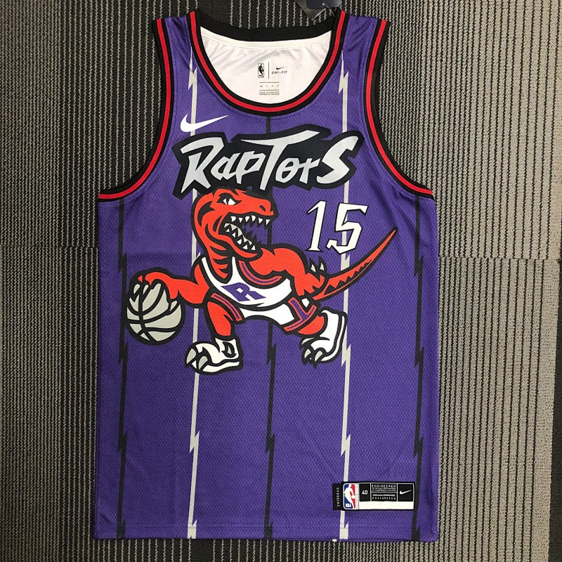 Toronto Raptors Retro Dino - Violet - Vince Carter - 15