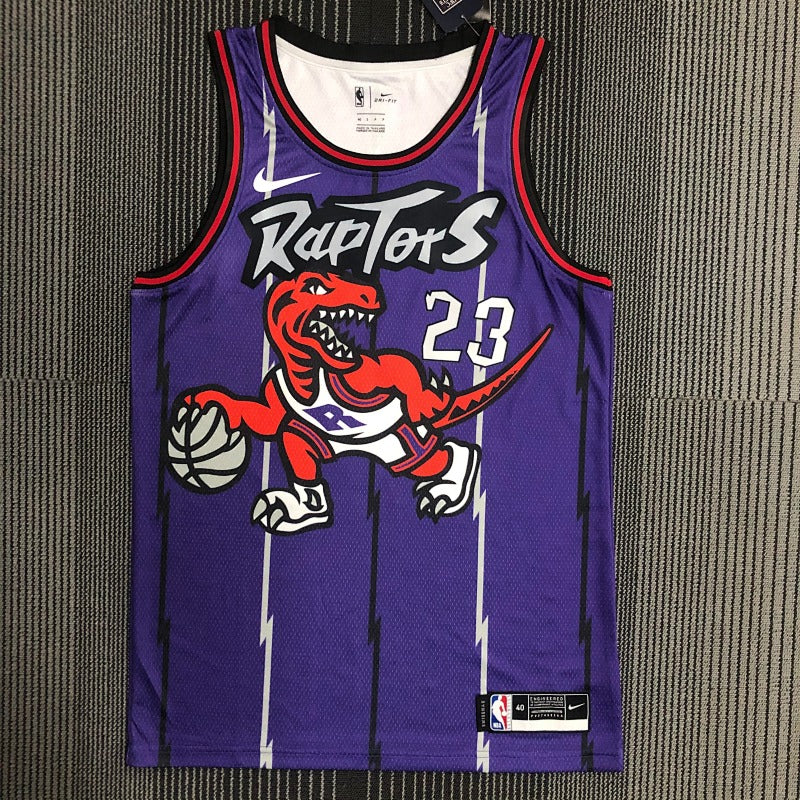 Toronto Raptors Retro Dino - Violet - Fred VanVleet - 23