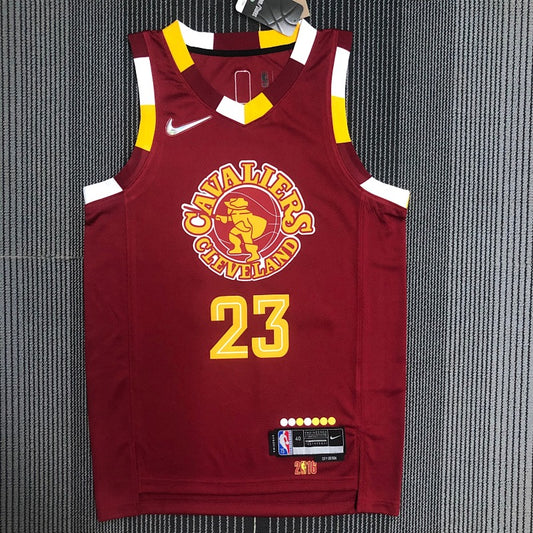 Cleveland Cavaliers City Edition 2021-22 Believeland - Bordeaux - LeBron James - 23