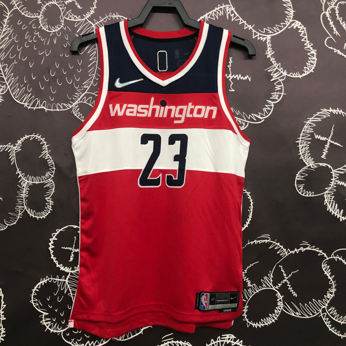 Washington Wizards Icon Edition 75e anniversaire - Rouge - Michael Jordan - 23