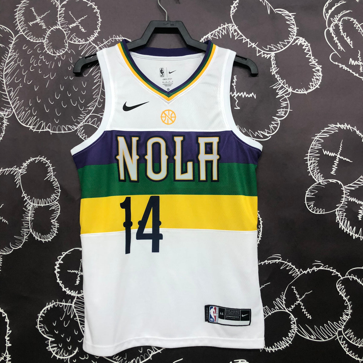 New Orleans Pelicans City Edition Mardi Gras - Blanc - Brandon Ingram - 14