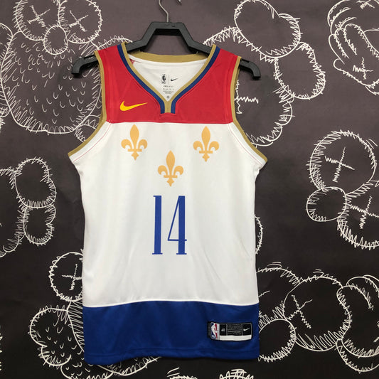 New Orleans Pelicans City Edition 2020-21 City Flag - Blanc - Brandon Ingram - 14