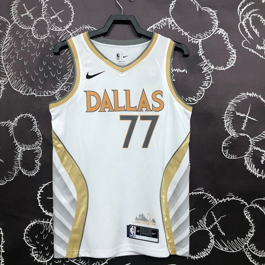 Dallas Mavericks City Edition 2020-21 - Blanc et or - Luka Doncic - 77