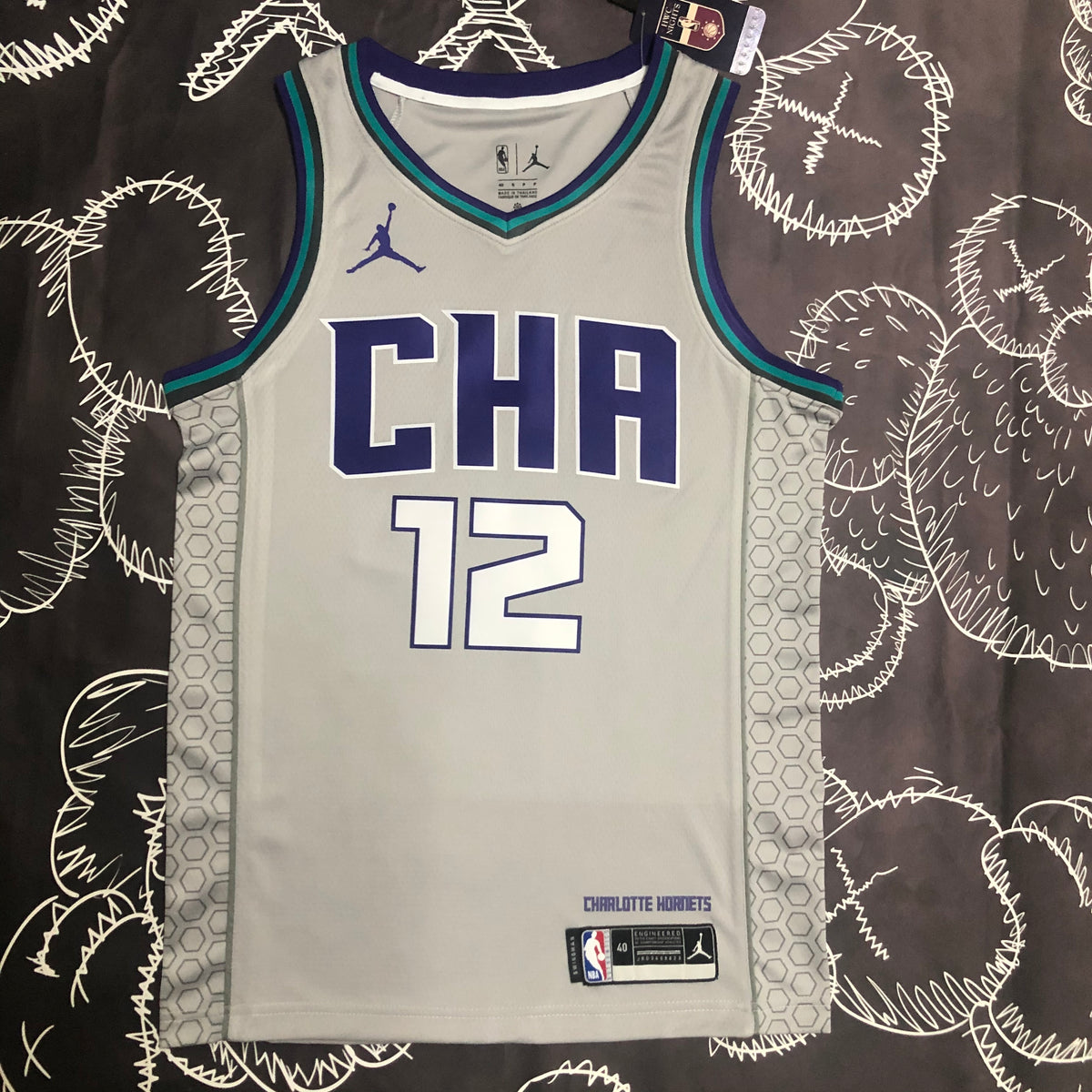 Charlotte Hornets City Edition 2018-19 CHA - Gris - Kelly Oubre Jr. - 12