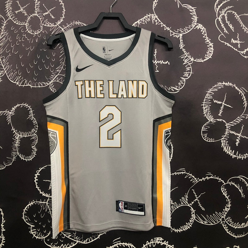 Cleveland Cavaliers City Edition 2017-18 The Land - Gris - Kyrie Irving - 2