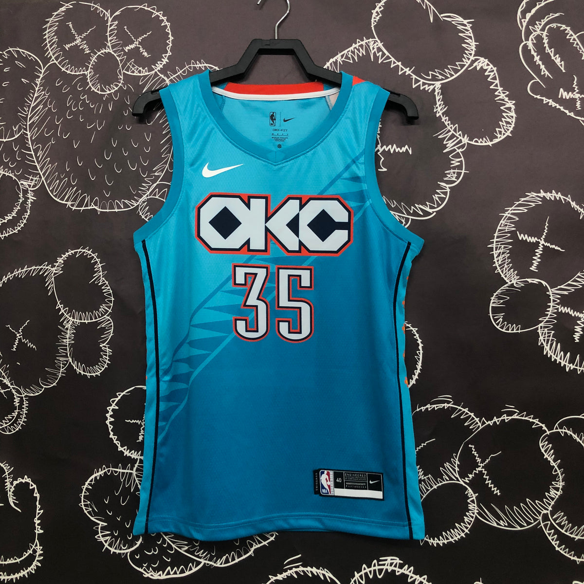 Oklahoma City Thunder City Edition 2018-19 - Turquoise - Kevin Durant - 35