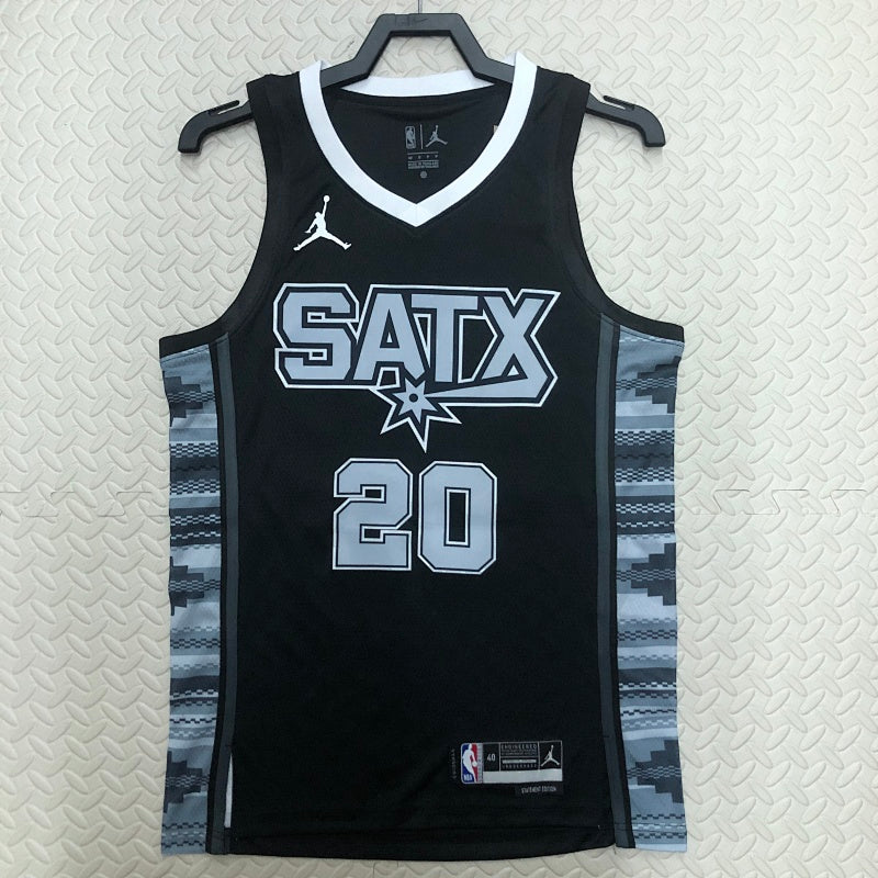 San Antonio Spurs Statement Edition 2022-23 SATX - Noir - Manu Ginobili - 20