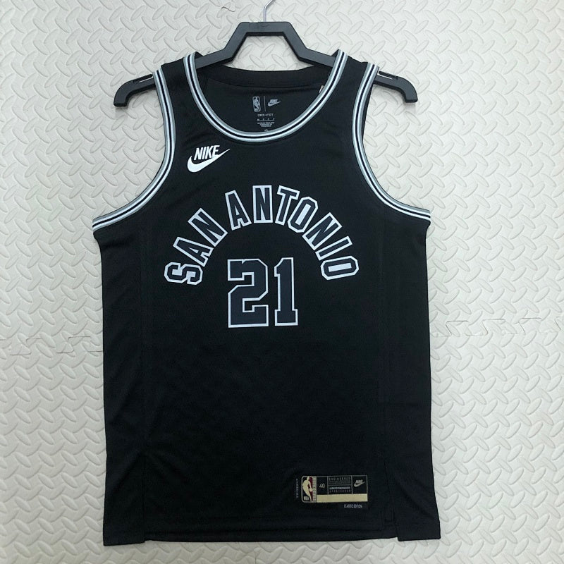 San Antonio Spurs Classic Edition 2022-23 50e anniversaire - Noir - Tim Duncan - 21
