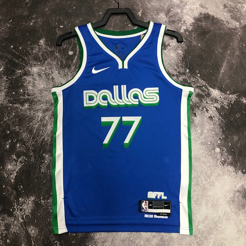Dallas Mavericks City Edition 2022-23 Metroplex - Bleu - Luka Doncic - 77