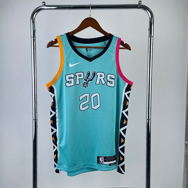 San Antonio Spurs City Edition 2022-23 Alamodome - Turquoise - Manu Ginobili - 20