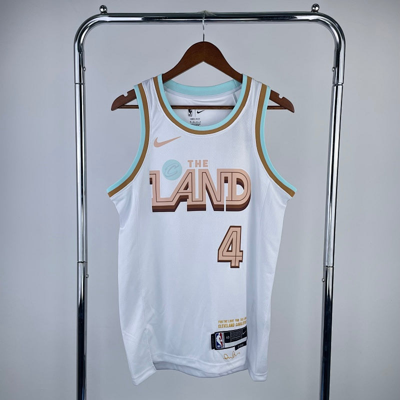 Cleveland Cavaliers City Edition 2022-23 The Land - Blanc - Evan Mobley - 4