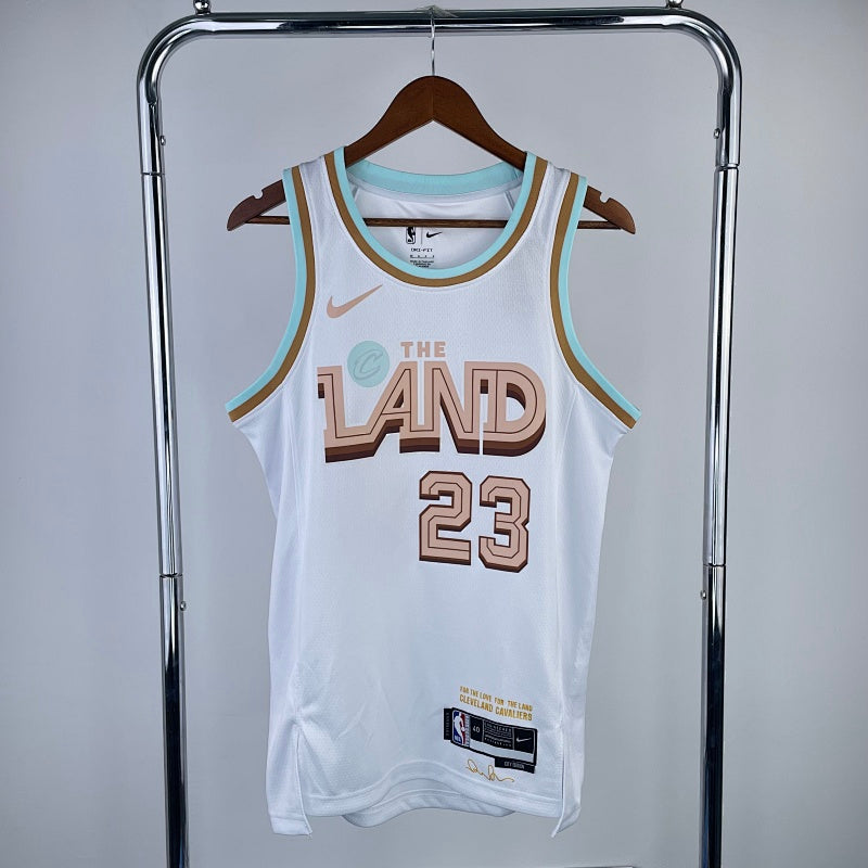 Cleveland Cavaliers City Edition 2022-23 The Land - Blanc - LeBron James - 23