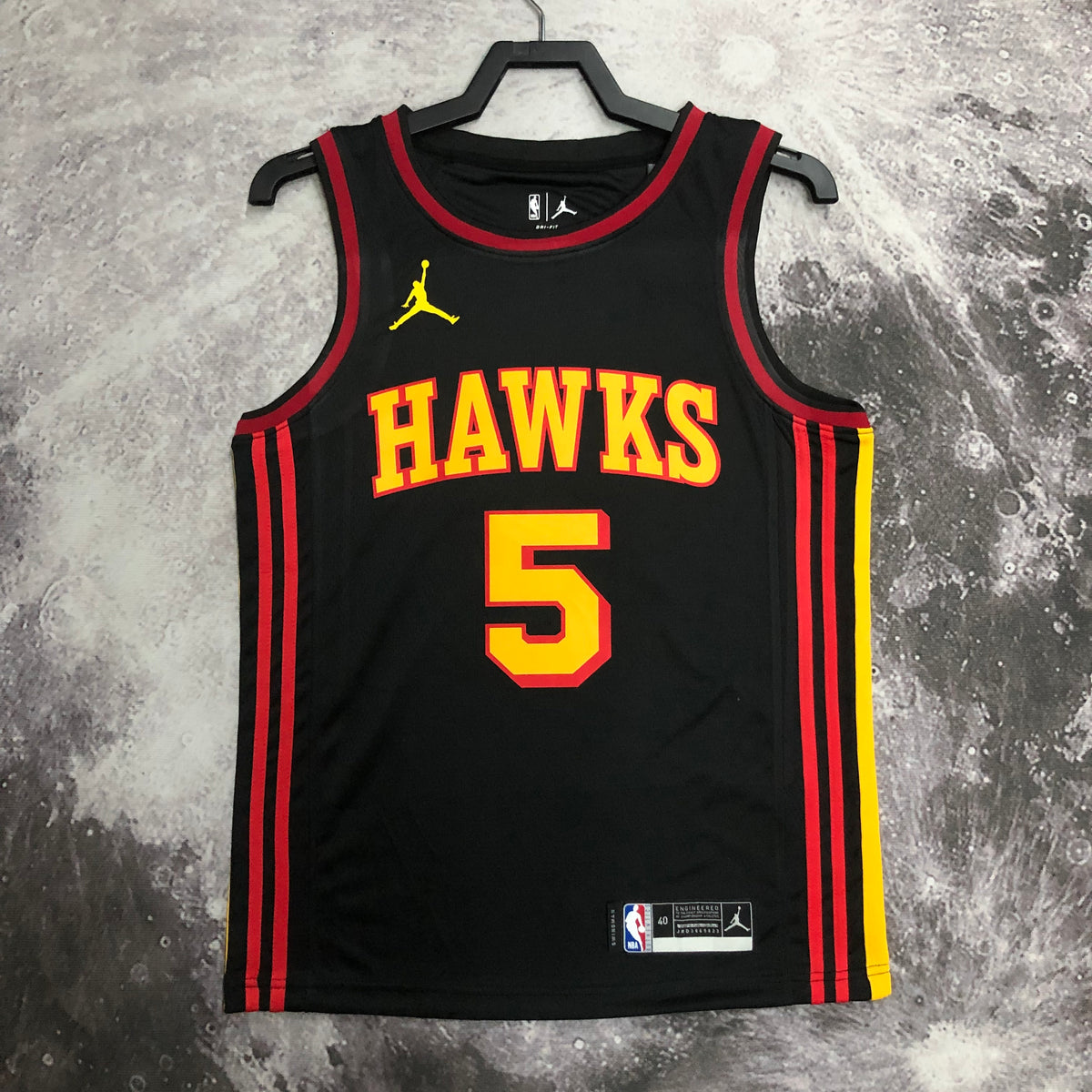Atlanta Hawks Statement Edition - Noir - Dejounte Murray - 5