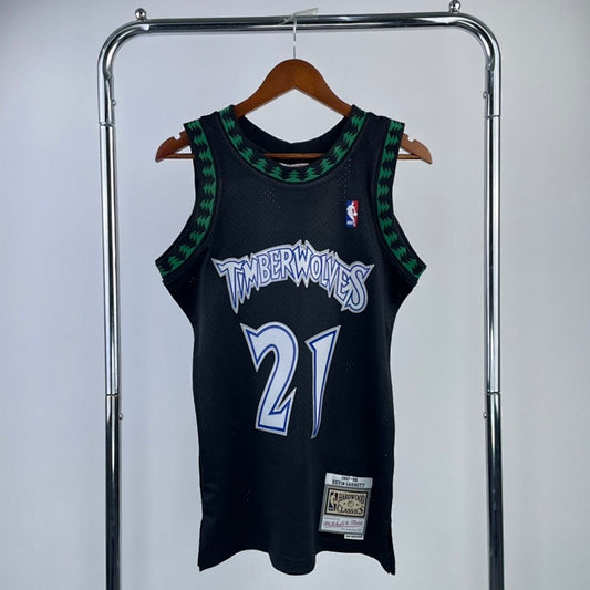 Minnesota Timberwolves Retro 1997-98 - Noir - Kevin Garnett - 21