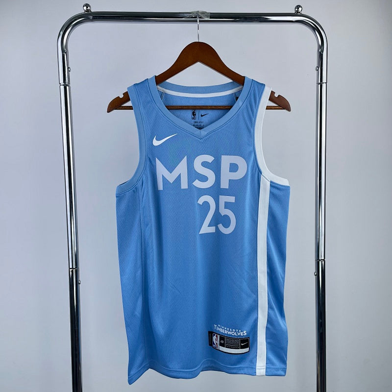 Minnesota Timberwolves City Edition 2019-20 MSP - Bleu ciel - Derrick Rose - 25