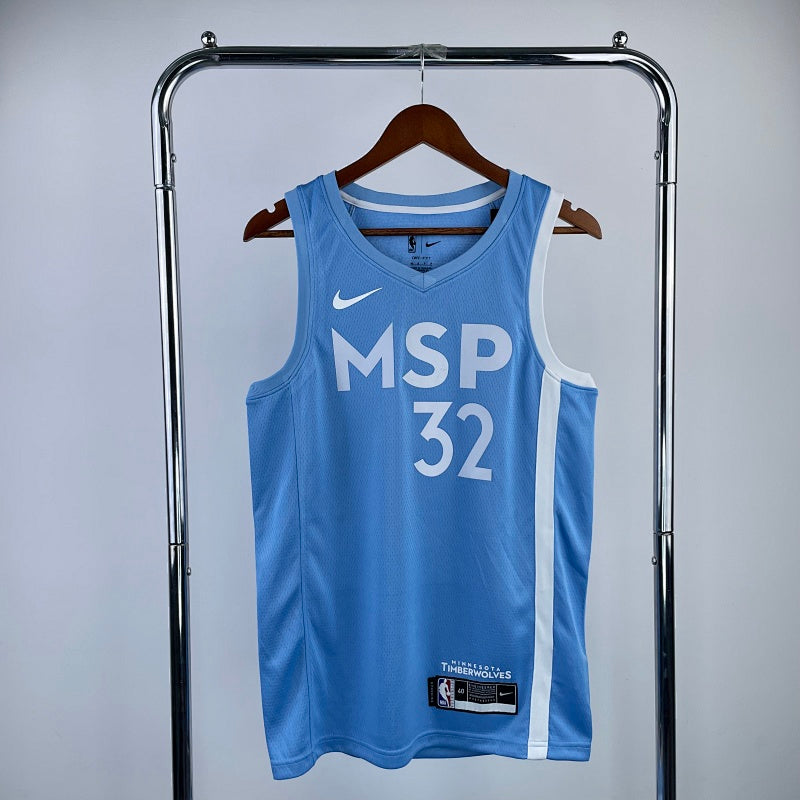 Minnesota Timberwolves City Edition 2019-20 MSP - Bleu ciel - Karl-Anthony Towns - 32