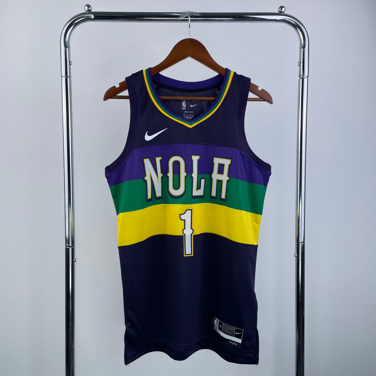 New Orleans Pelicans City Edition 2022-23 Mardi Gras - Violet - Zion Williamson - 1