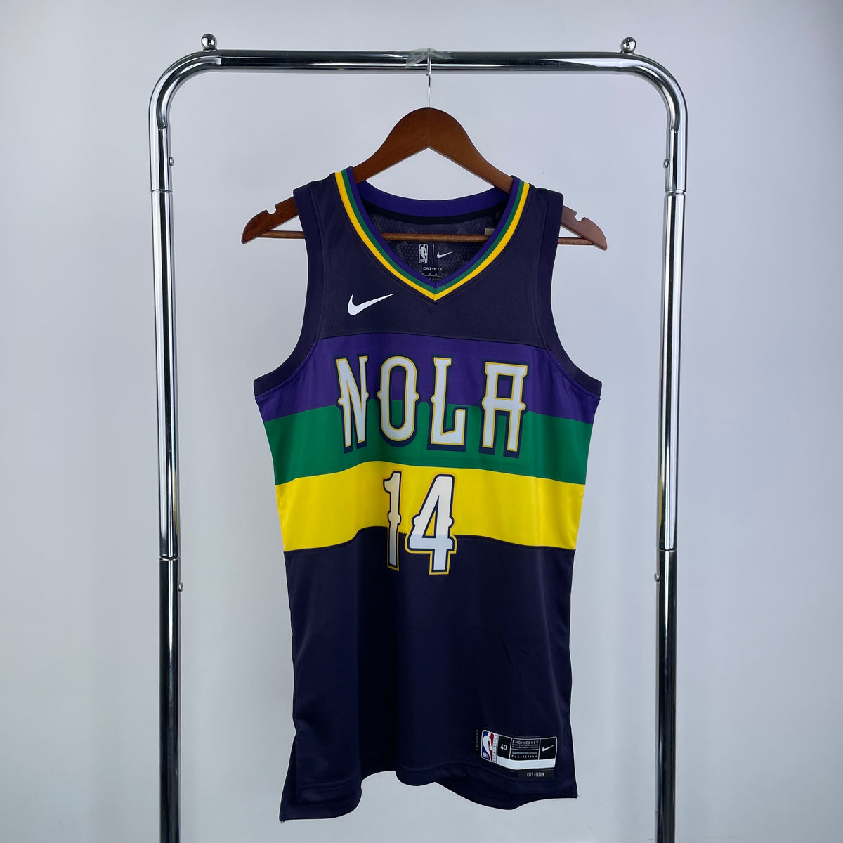 New Orleans Pelicans City Edition 2022-23 Mardi Gras - Violet - Brandon Ingram - 14