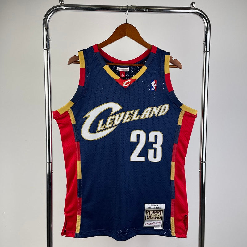 Cleveland Cavaliers Retro 2008-09 Alternate - Bleu marine - LeBron James - 23