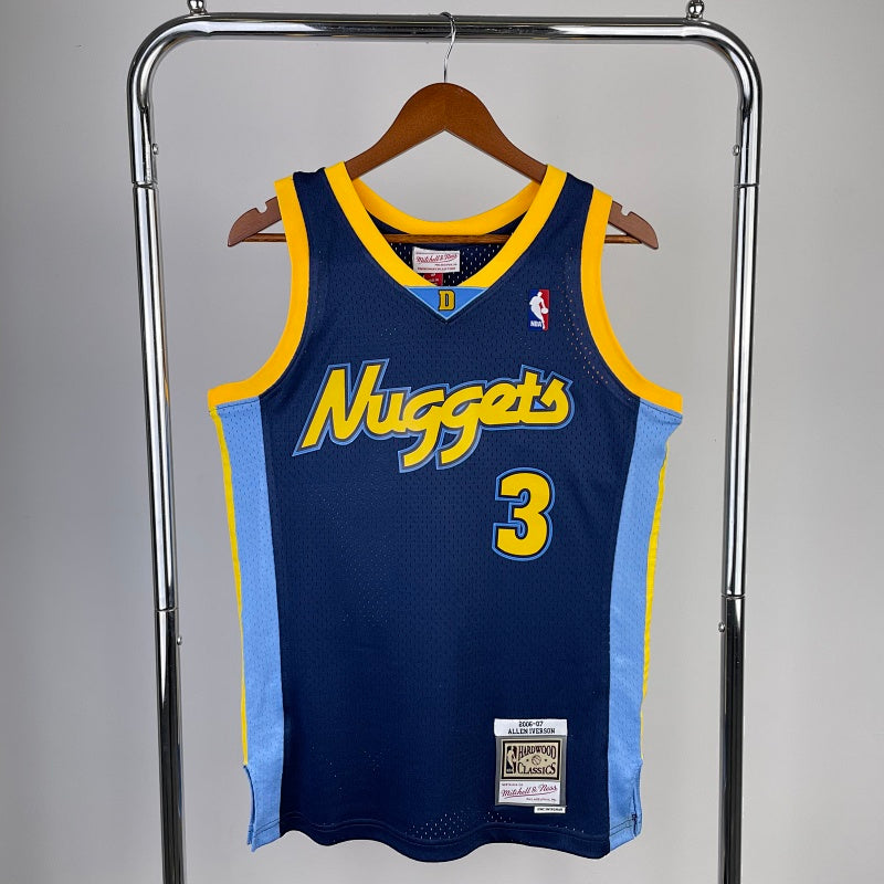 Denver Nuggets Retro 2006-07 Alternate - Bleu marine - Allen Iverson - 3