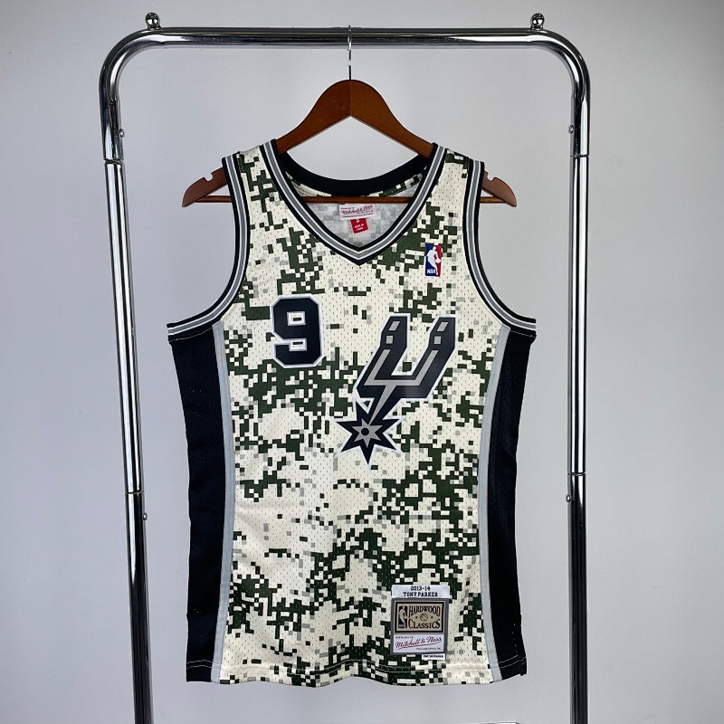 San Antonio Spurs Retro 2013-14 Camouflage - Tony Parker - 9