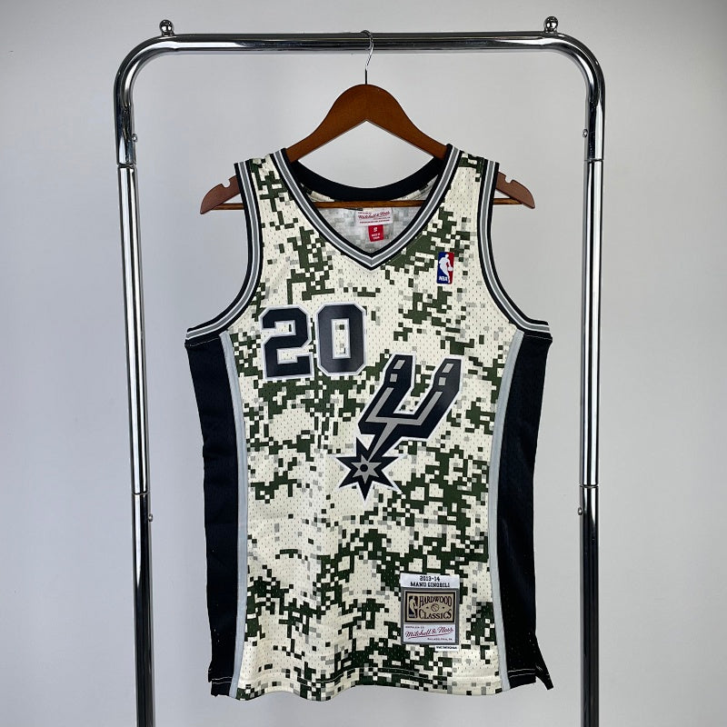San Antonio Spurs Retro 2013-14 Camouflage - Manu Ginobili - 20