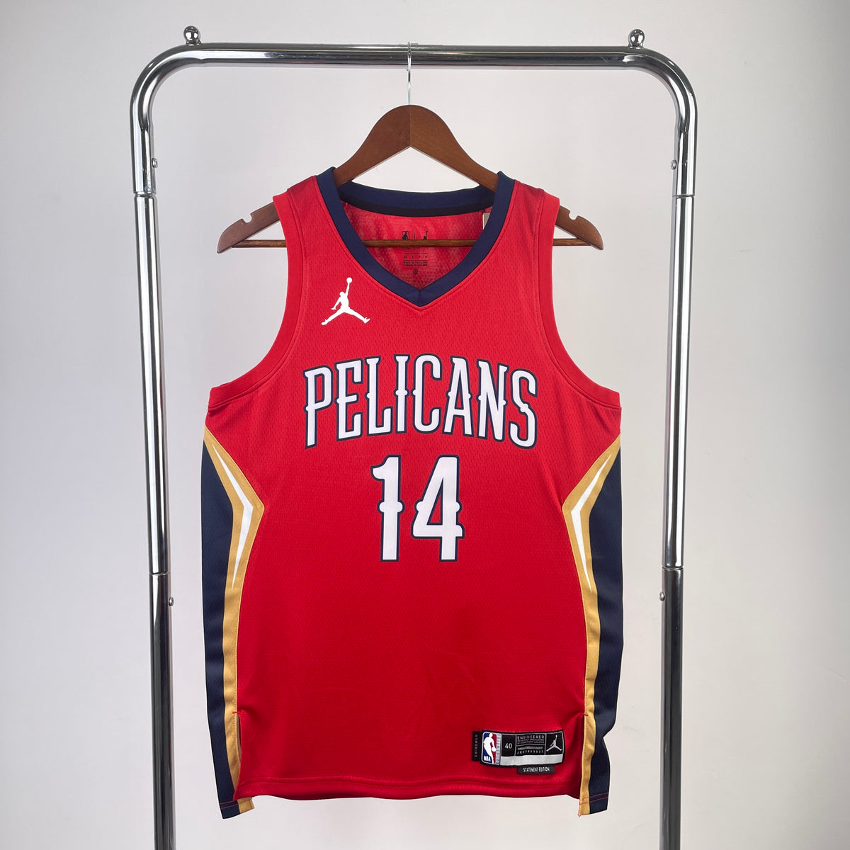 New Orleans Pelicans Statement Edition Retro - Rouge - Brandon Ingram - 14