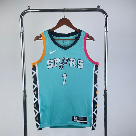 San Antonio Spurs City Edition 2022-23 Alamodome - Turquoise - Victor Wembanyama - 1