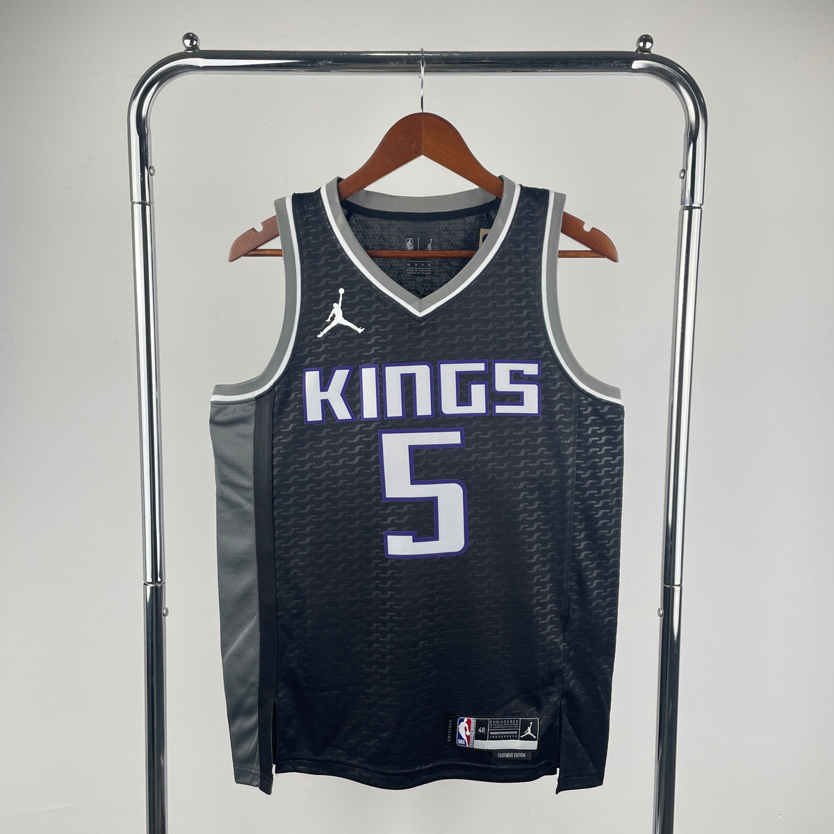 Sacramento Kings Statement Edition Retro - Noir - De'Aaron Fox - 5