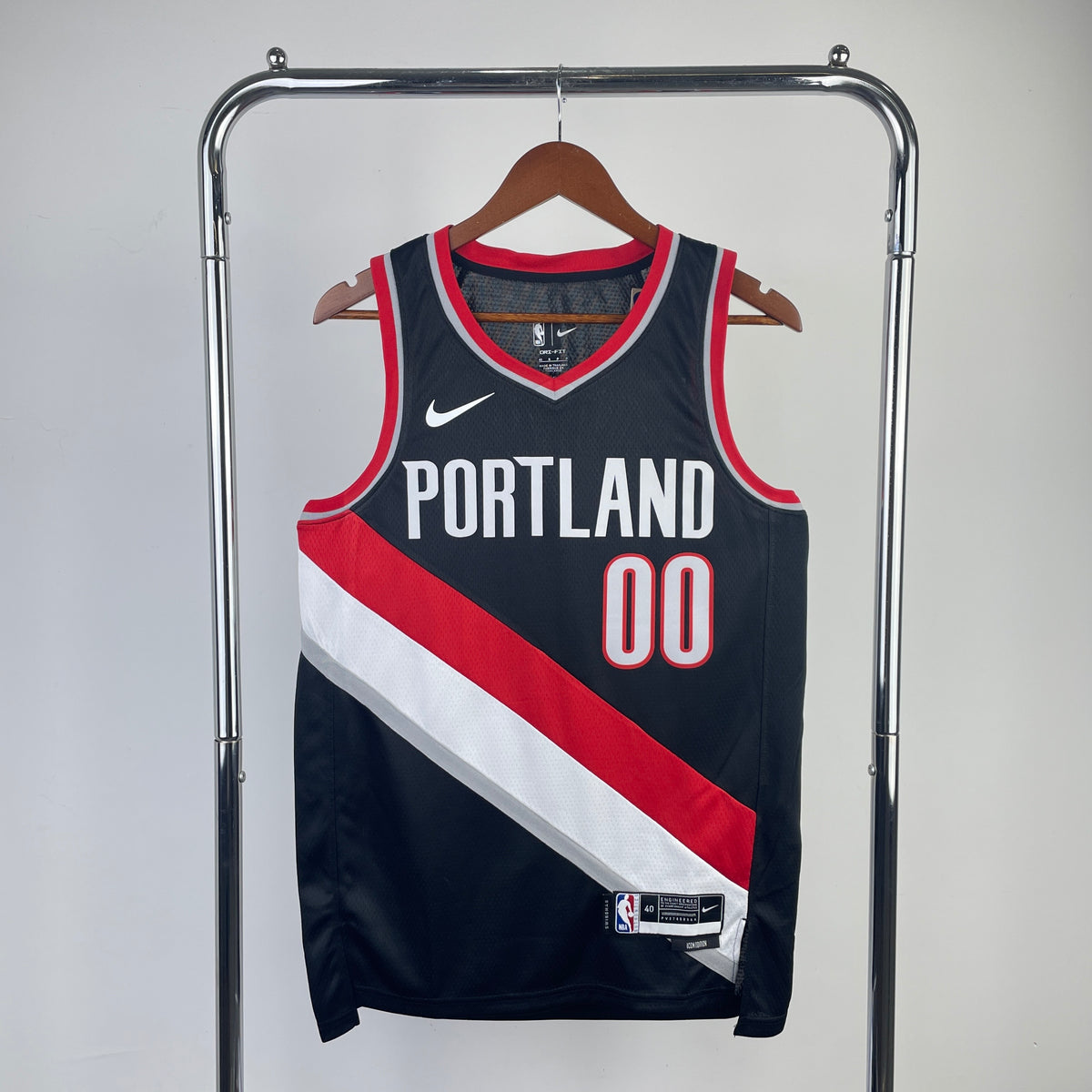 Portland Trail Blazers Icon Edition col rouge - Noir - Scoot Henderson - 00