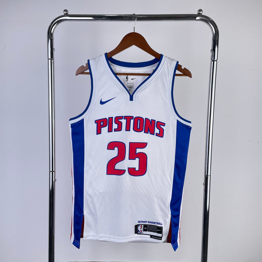 Detroit Pistons Association Edition - Blanc - Derrick Rose - 25