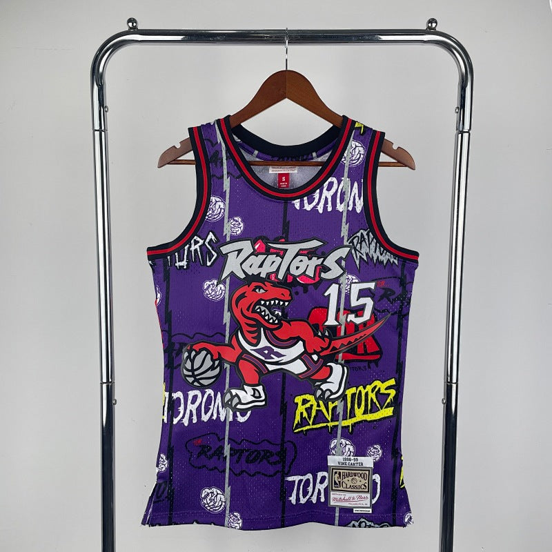 Toronto Raptors Retro Dino Graffiti - Violet - Vince Carter - 15