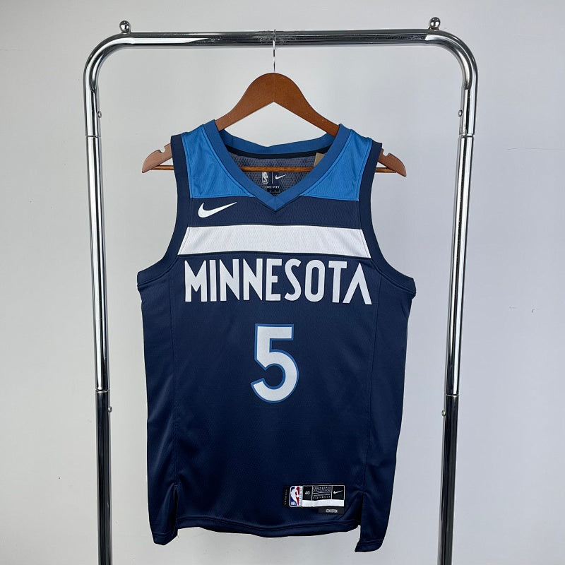Minnesota Timberwolves Icon Edition - Bleu marine - Anthony Edwards - 5