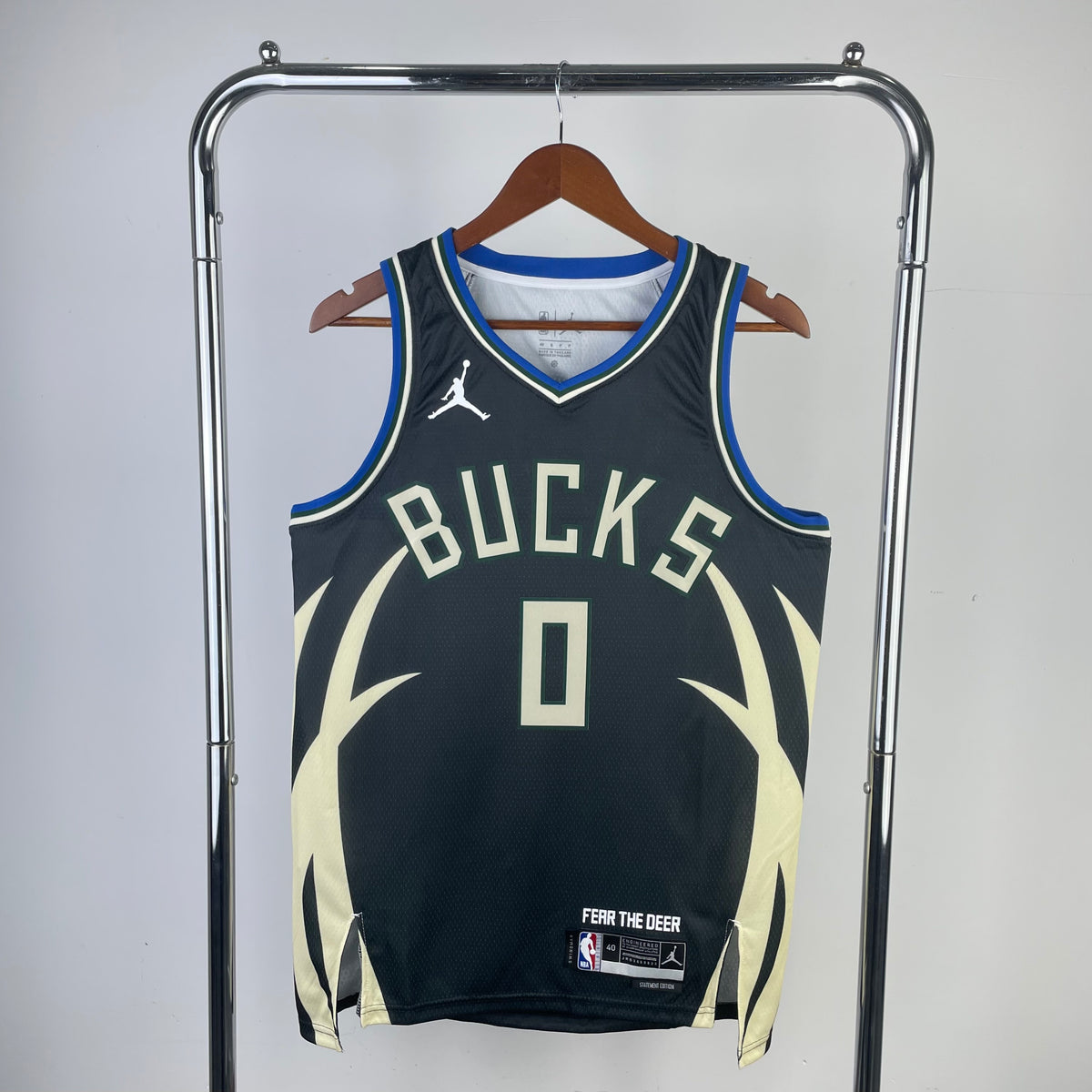 Milwaukee Bucks Statement Edition 2022-23 Fear the Deer - Noir - Damian Lillard - 0