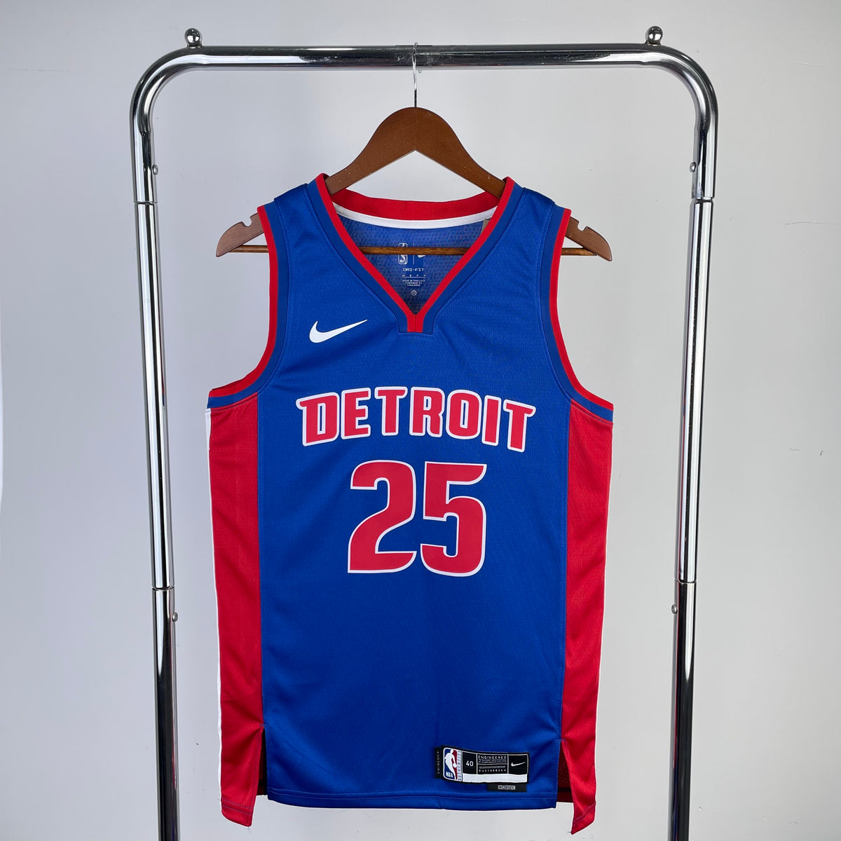 Detroit Pistons Icon Edition - Bleu - Derrick Rose - 25